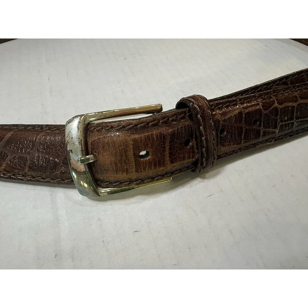 Brighton Classics Gator Leather Unisex‎ Belt M21538 Authentic SIZE 40